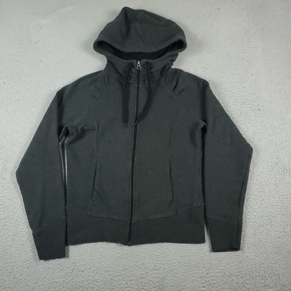 Champion Sweater Womens Small Gray Full Zip Up Hoodie Sweatshirt Ladies